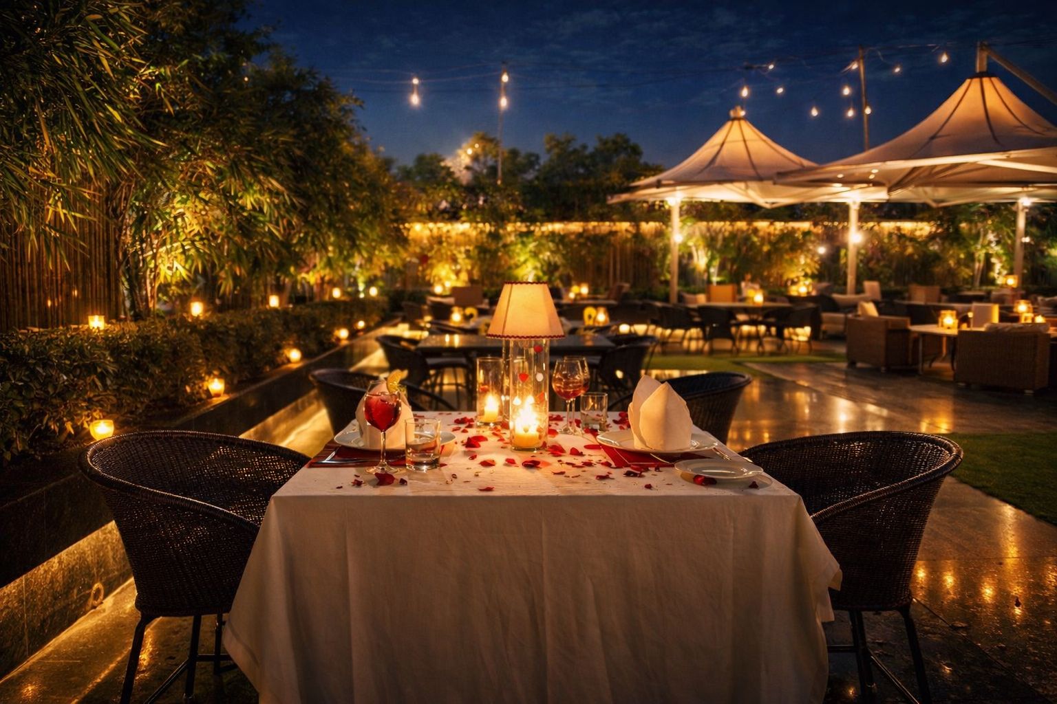 candlelight dinner in 5star hotel delhi